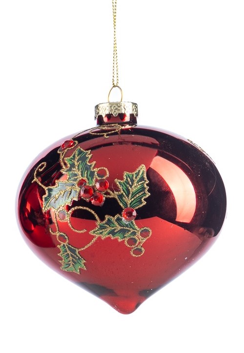 Holly Berry Glass, 7.5cm