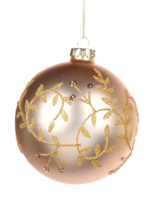 Glittered Vine Glass, 10cm