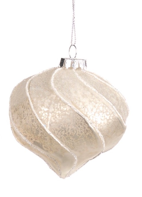 Swirl Glass Ornament, 6cm