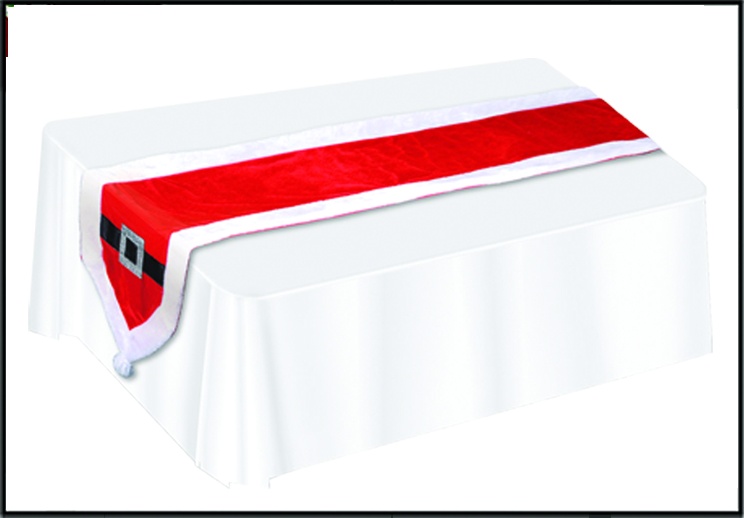 Santa Suit Fabric Table Runner, 1.8m