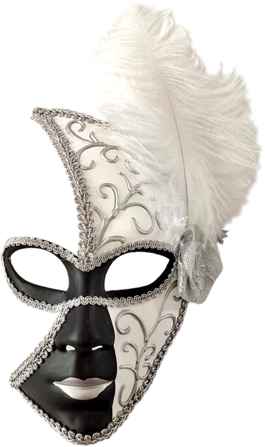 Feather Mask Crescent Panel