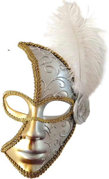 Feather Mask Crescent Panel