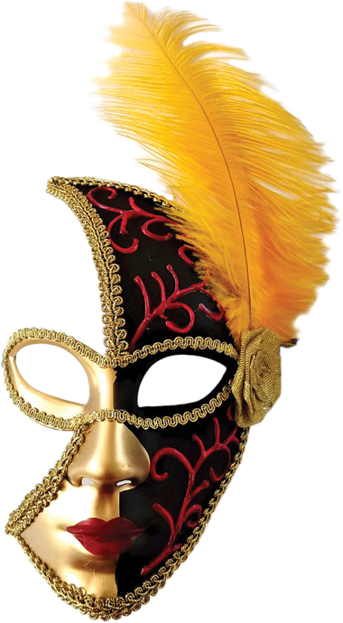 Feather Mask Crescent Panel