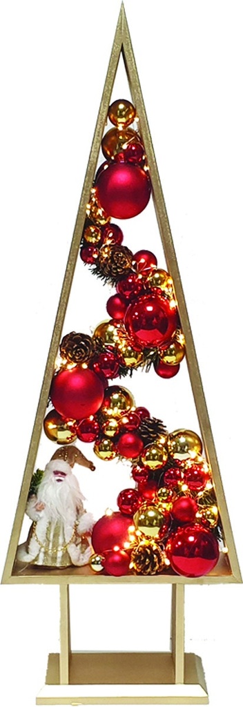 Illuminated Wooden Tree, 99cm