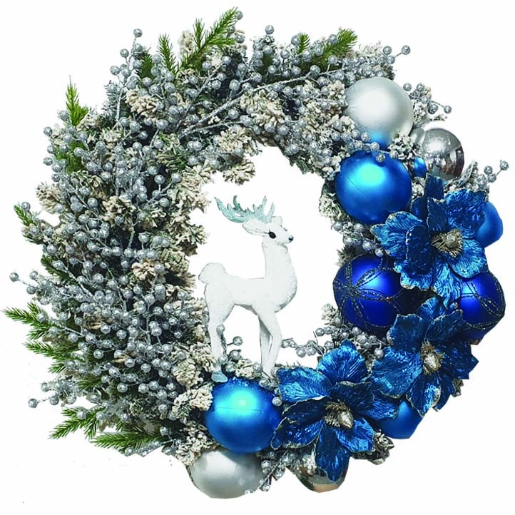Decorated Wreath with Deer