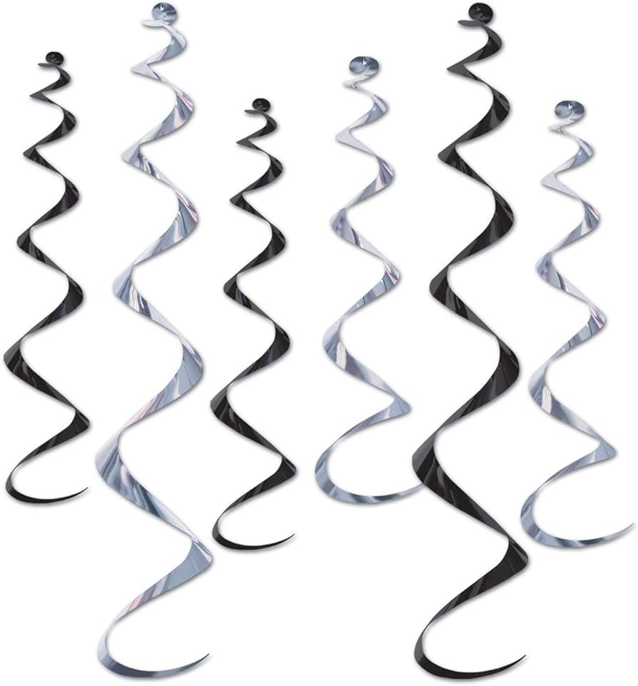 Foil Spiral Streamers, 60-90cm