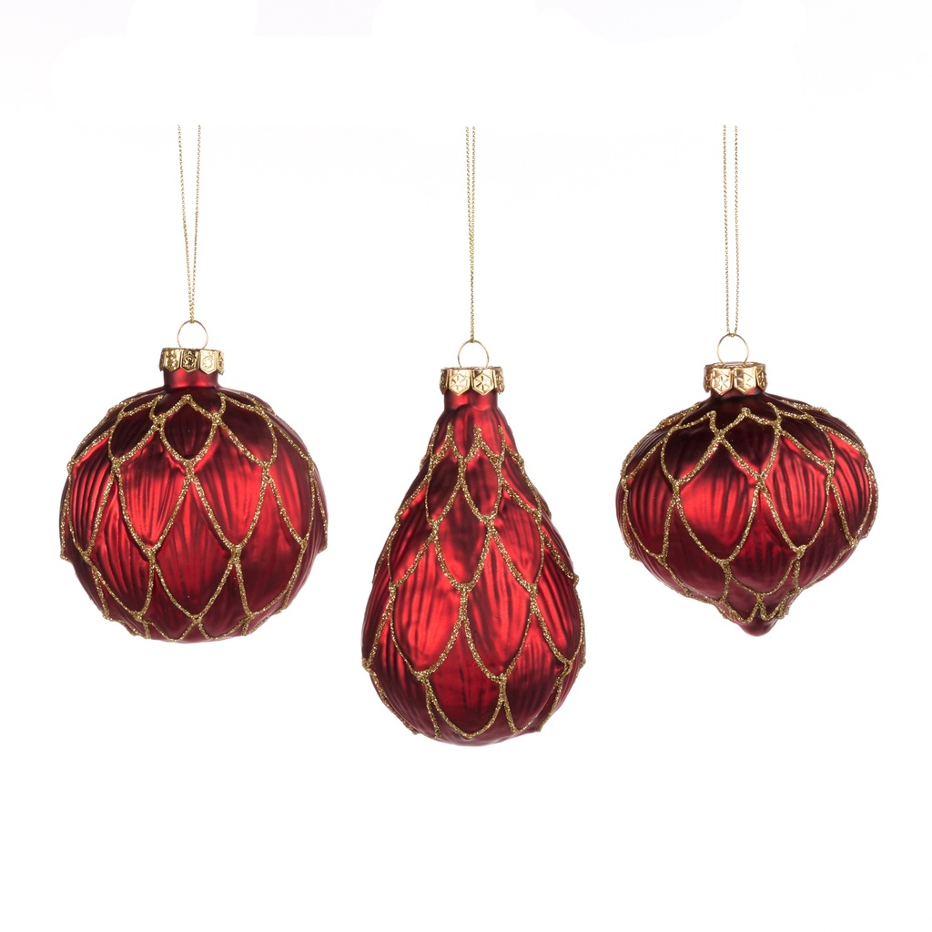 Petal Ribbed Glass Set, 8-12cm