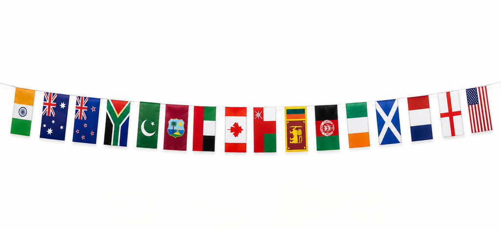 International Flag Bunting, 7m