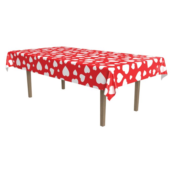 Heart Tablecover, 1.37m x 2.74m
