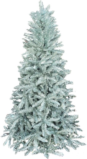 [GT002-07] Silver Tinsel Tree, 7'