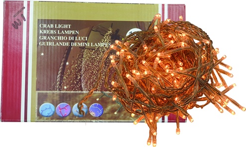 [FG124] 180-Bulb Clear Cable Crab Lights, 8.5m