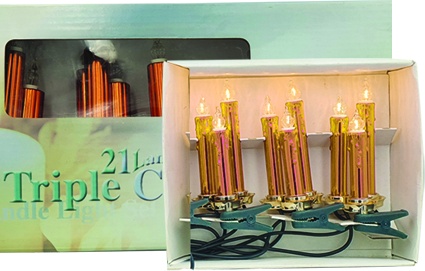 [FG129] 21-Bulb Ribbed Clip-On Candle Lights