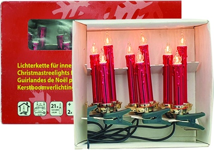 [FG132] 21-Bulb Drip Pan Clip-On Candle Lights