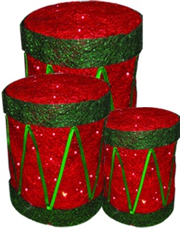 [OM015] Sisal Zigzag Box Drums, 20-30cm