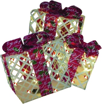 [OM073] Gift Box Script Ribbon Set, 15-25cm