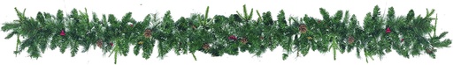 [DE011] Glittered Garland, 9' x 12"