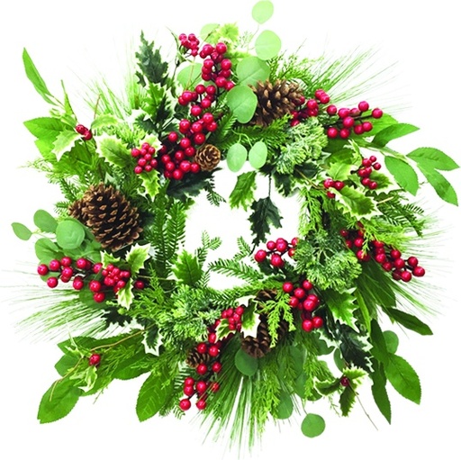 [SA039] Berry Wreath, 61cm