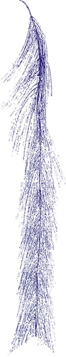 [EY350151-S] Leaf Spray, 135cm