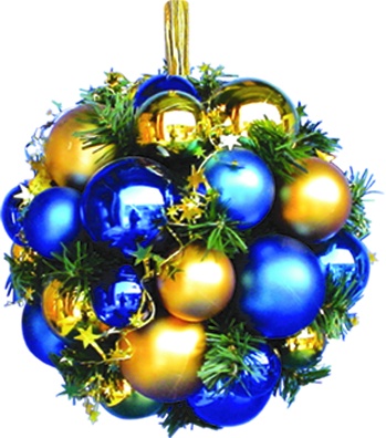 [HT001-GDB] Bauble Cluster Ball, 30cm