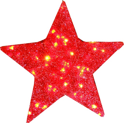 [XQ057-R] Illuminated Sisal Star, 60cm