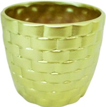 [RC001] Pot, Woven Embossed, 10cm
