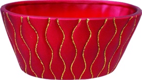 [RC006] Glitter Wave Wide Pot, 17cm