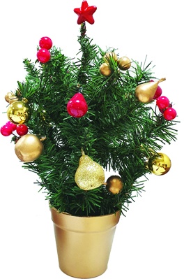[DY001] Decorated Mini Tree Centrepiece, 30cm
