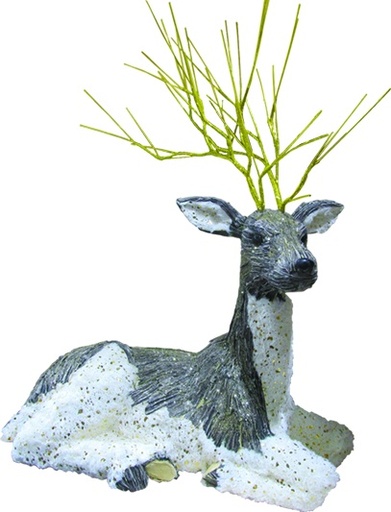 [SA019] Sitting Statuesque Deer, 64cm