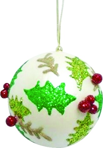 [SL148] Berry Leaf Bauble, 13cm