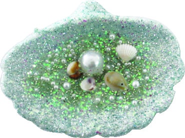 [EY080] Oyster Shell With Pearl, 13.5cm