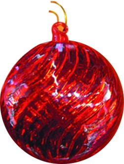 [SH6295] Glass Disk Ornament, 8cm