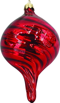 [YS008] Swirl Glass Drop, 14cm