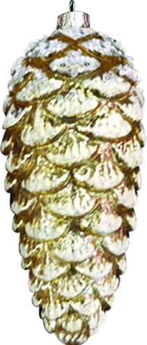 [YS040] Studded Glass Pinecone, 17cm