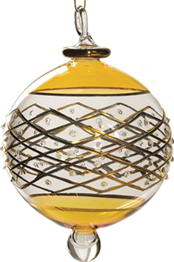 [UN019] Glass Ball Diamond Lattice, 8cm
