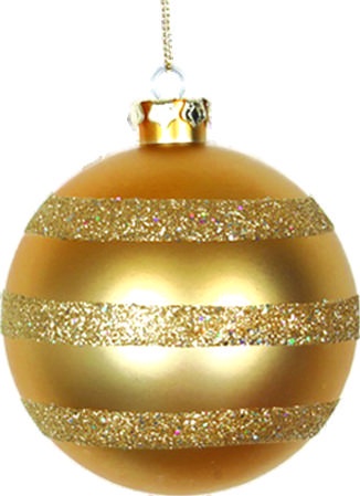 [AC529] Glitter Ball Banded, 10cm
