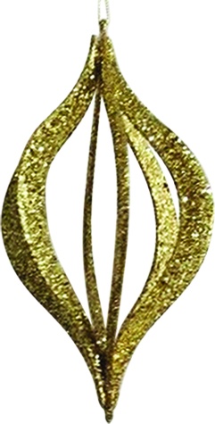 [AC743] Glittered Onion Ornament, 20cm
