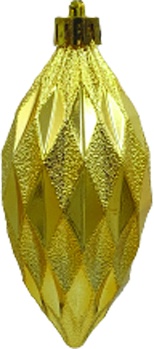 [LF157-GD] Faceted Drop, 10cm