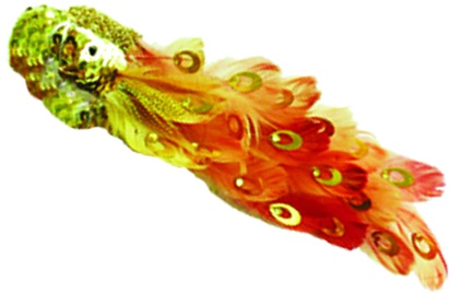 [EY014-GD] Ornate Bird, 32cm