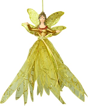 [THA1310-GD] Ribbon Angel, 25cm