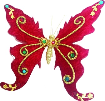 [EY134] Ornamental Butterfly, 19cm