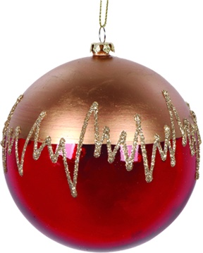 [AC786] Glitter Ball Zigzag, 10cm