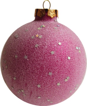 [JN014] Glass Star Bauble, 10cm