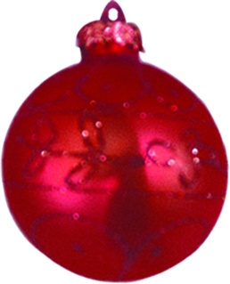 [RN070] Decorative Ball Swirl Dot, 8cm