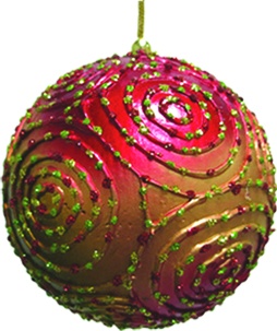 [SL013] Foil Jewel Ball Spiral Panel, 9cm
