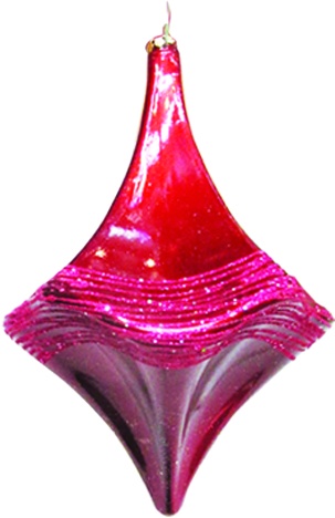 [AC393] Glittered Teardrop Ornament, 20cm