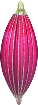 [AC806] Glitter Stripe Shuttle, 18cm