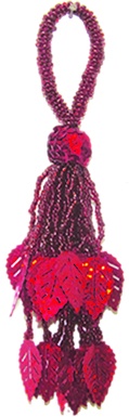[RF1258-R] Beaded Tassel, 12.5cm