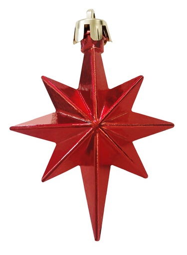 [HT007-R] Star Drop Ornament, 8cm