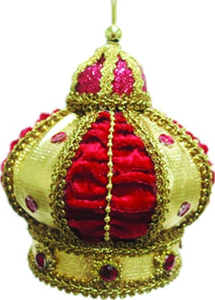 [SL055] Crown Ornament, 12.5cm