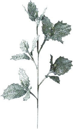 [SL110] Glitter Holly Spray, 61cm